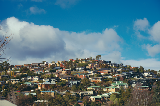 hillside suburb
