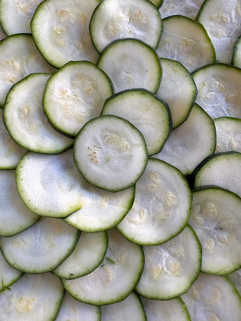 steamed squash sliced