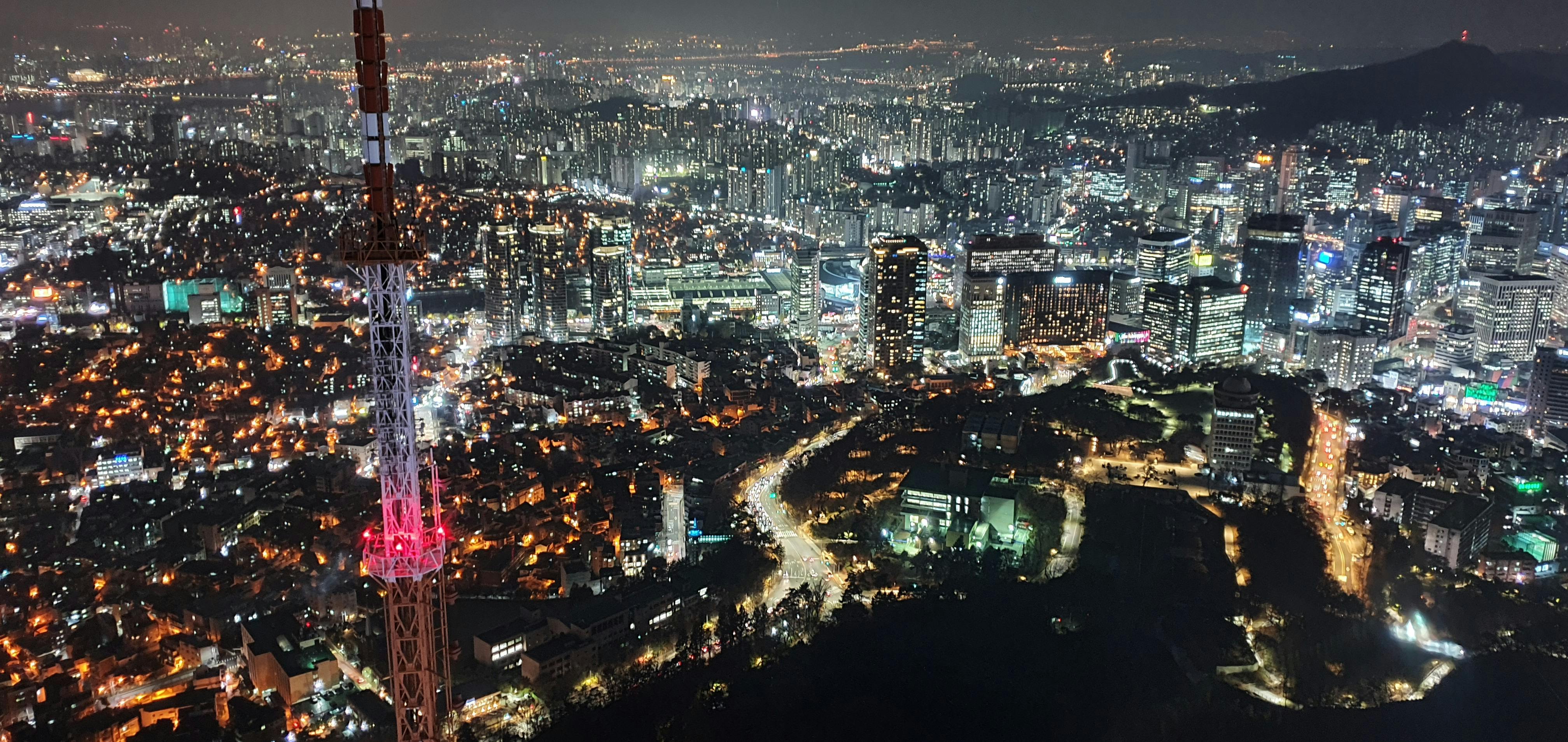Free stock photo of city lights, night view, seoul