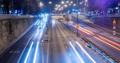 Time Lapse Photography of Vehicles during Nighttime