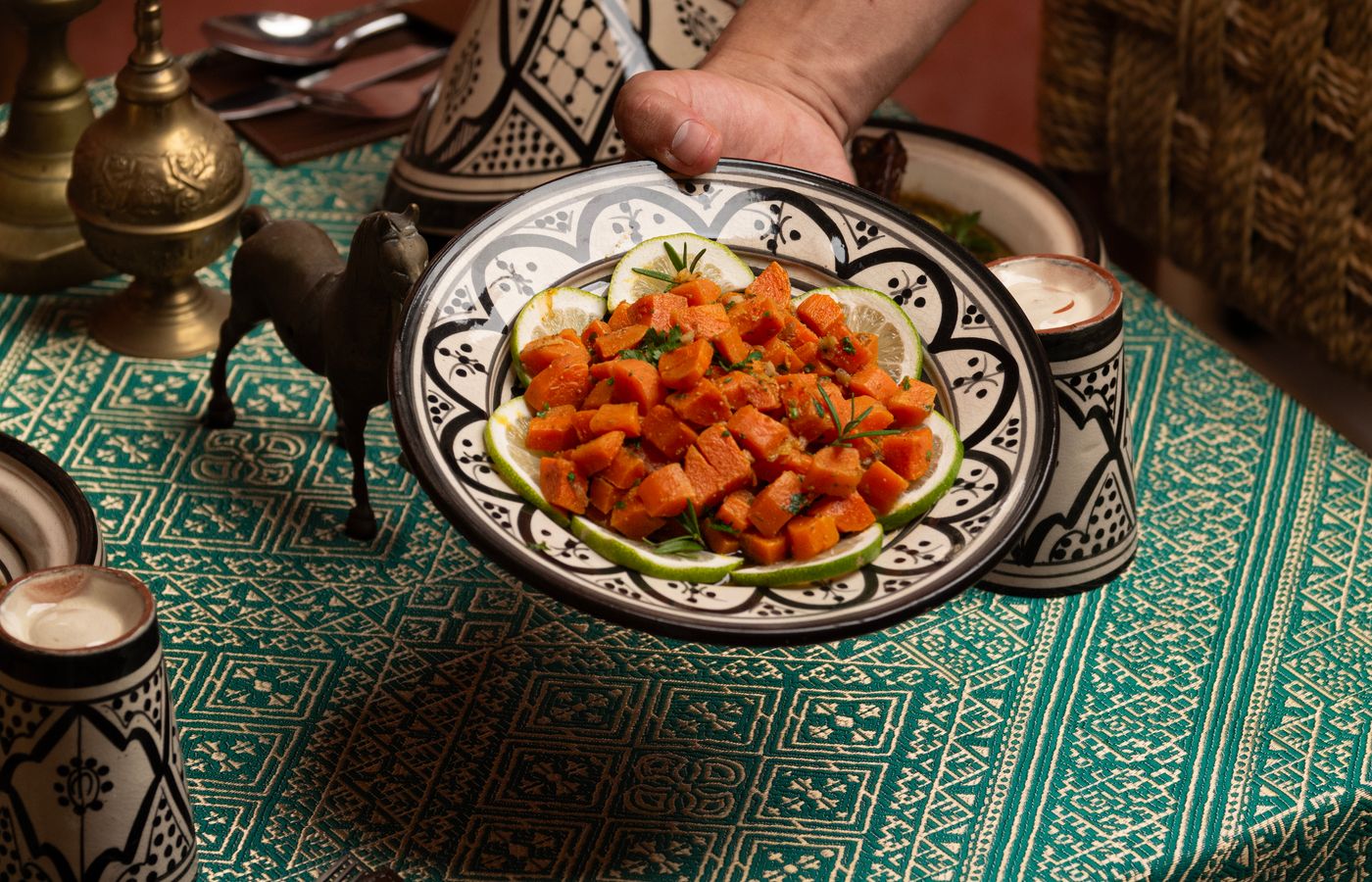 Traditional Moroccan tagine and table setting during a three-day Marrakech itinerary