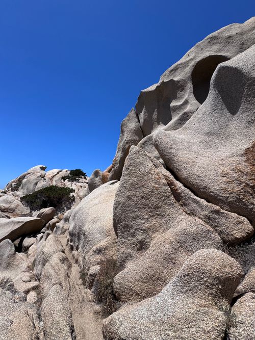 Free Explore the unique rocky formations of Sardinia, Italy under a clear blue sky. Stock Photo