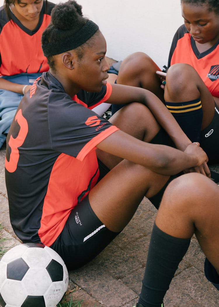 Photo Of Female Soccer Team During Time Out