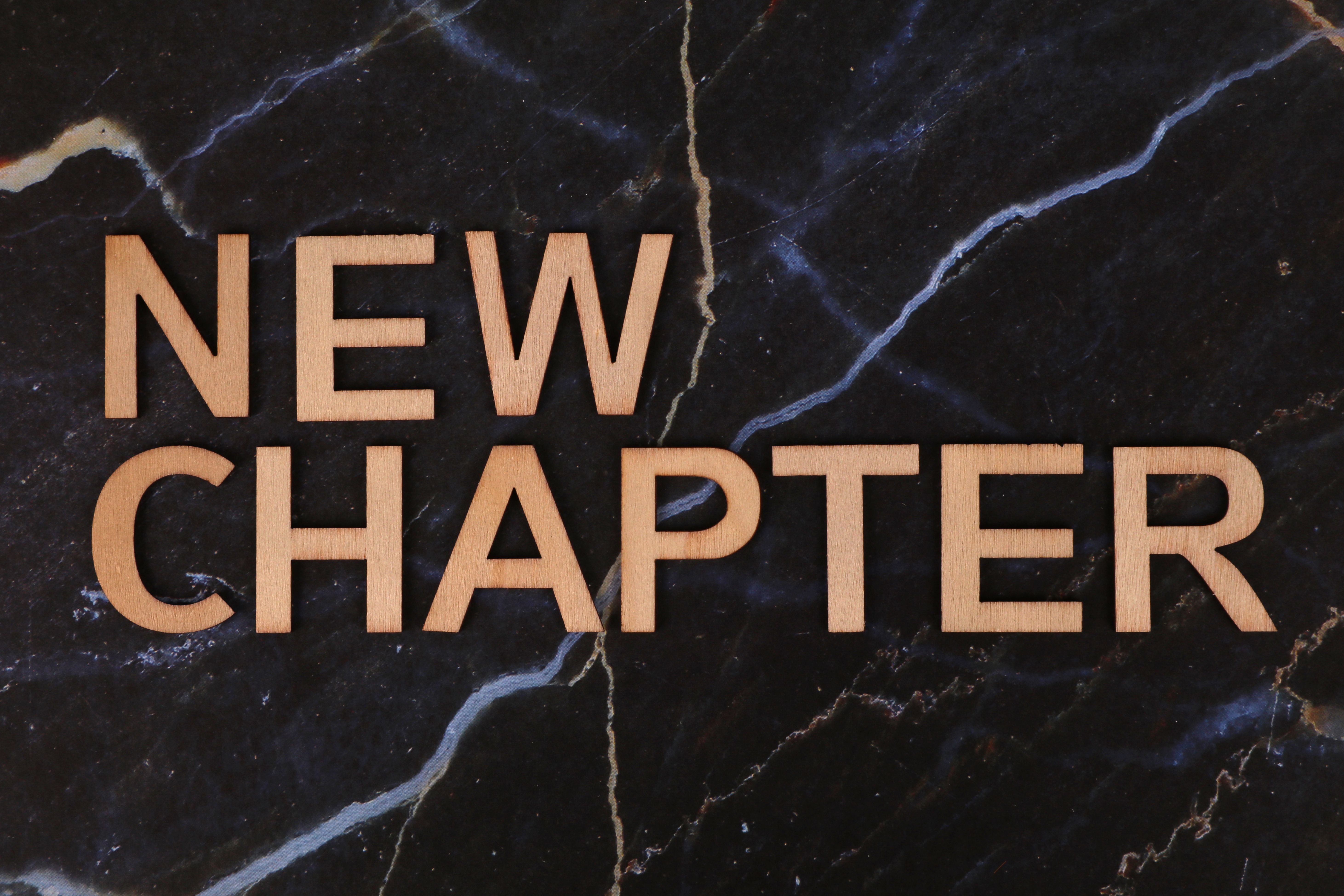 New Chapter Inspirational Marble Background Free Stock Photo