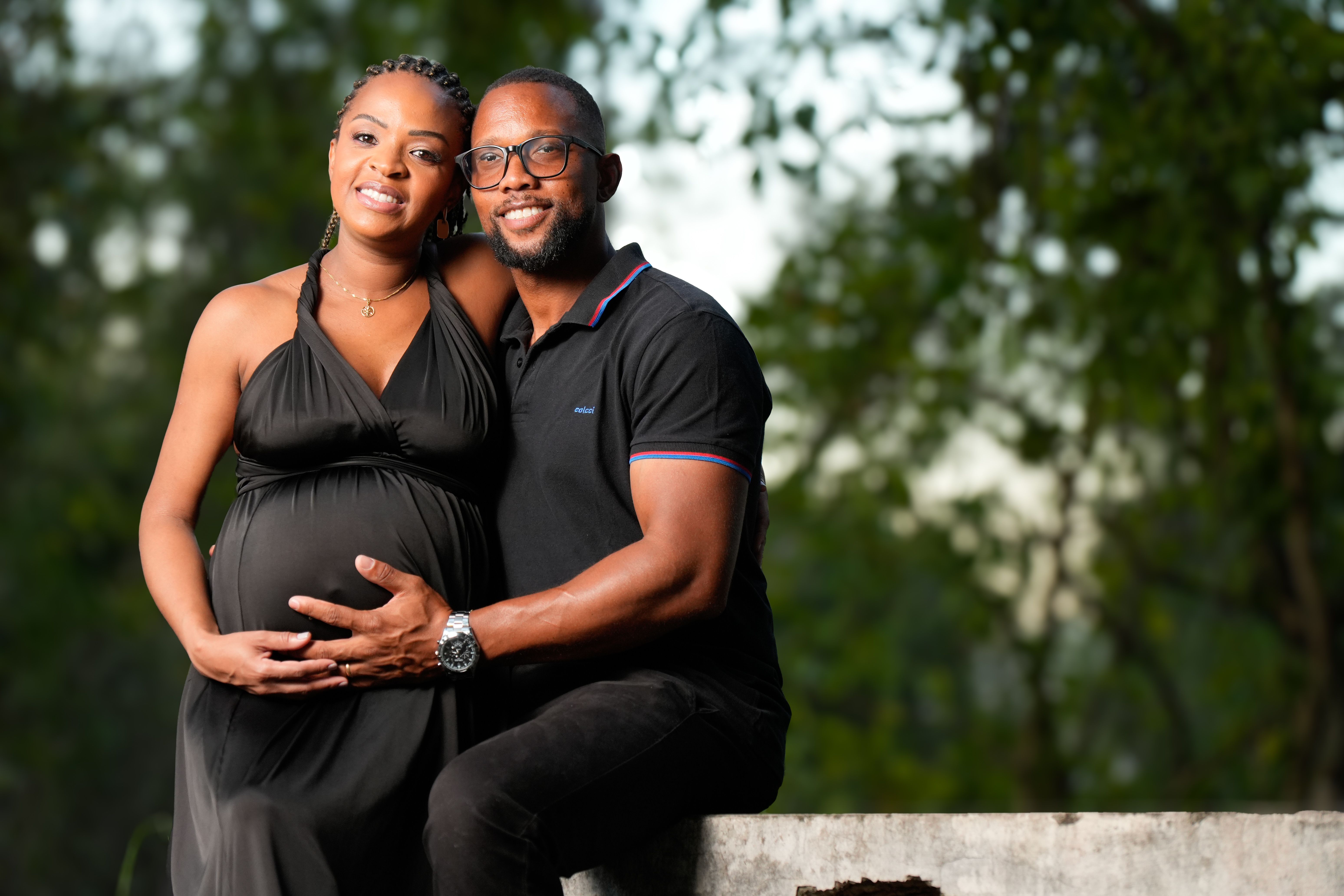 Couple and family portrait session outdoors