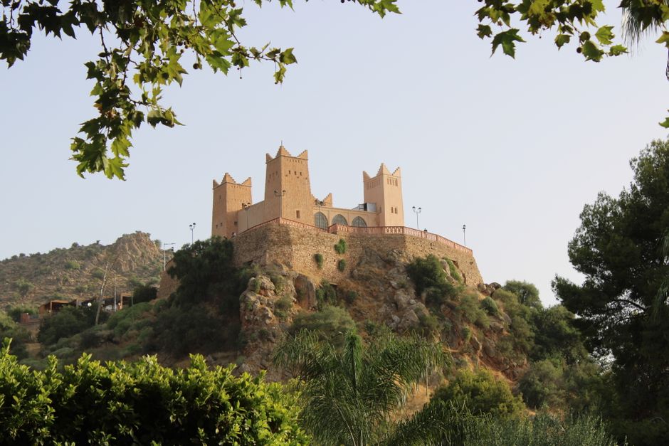 A hilltop fortress at Beni Mellal, a regional landmark for planning guided visits