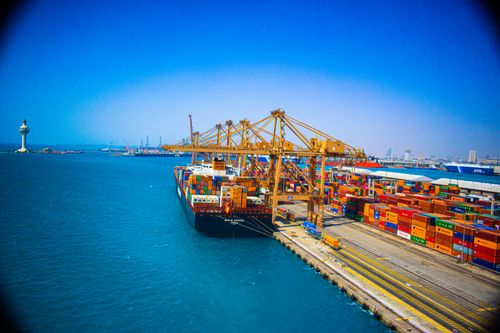 Free stock photo of container, container port, cranes Stock Photo