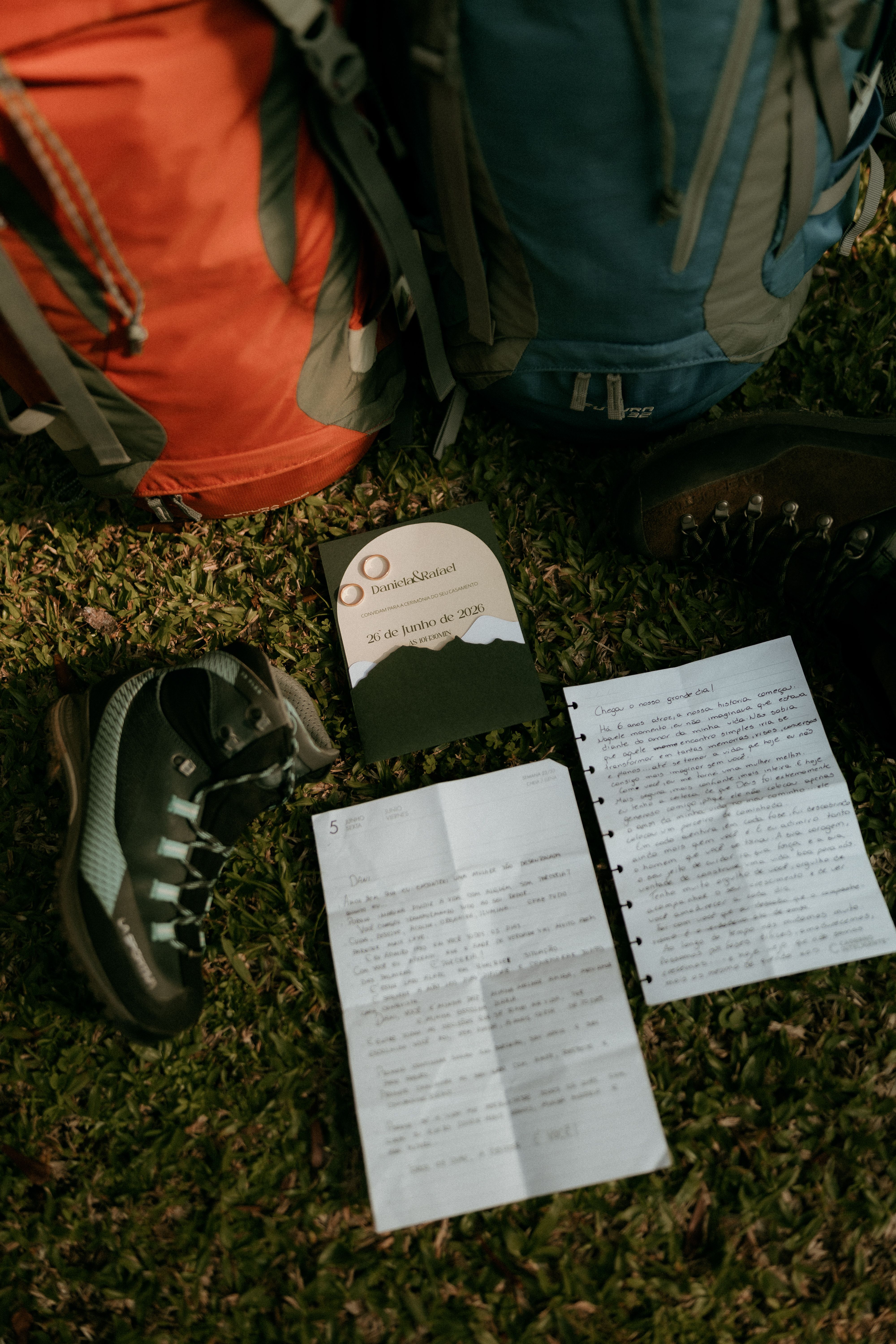 A tidy camp table with labeled gear bins, a notebook checklist, and a headlamp