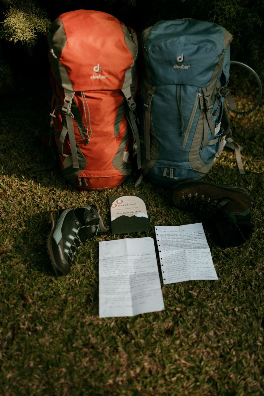 hiking boots backpack packing