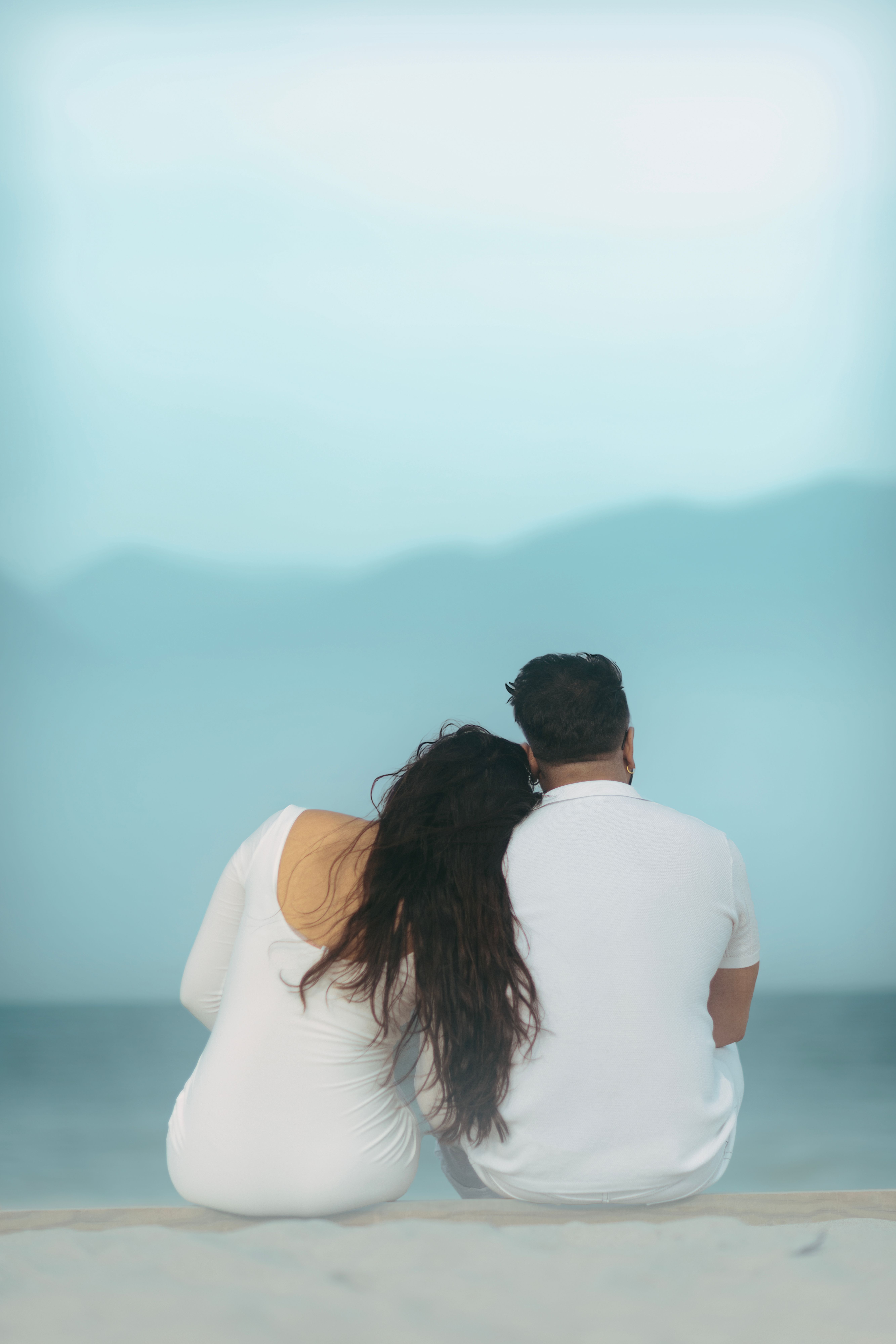 couple using dating app on smartphone
