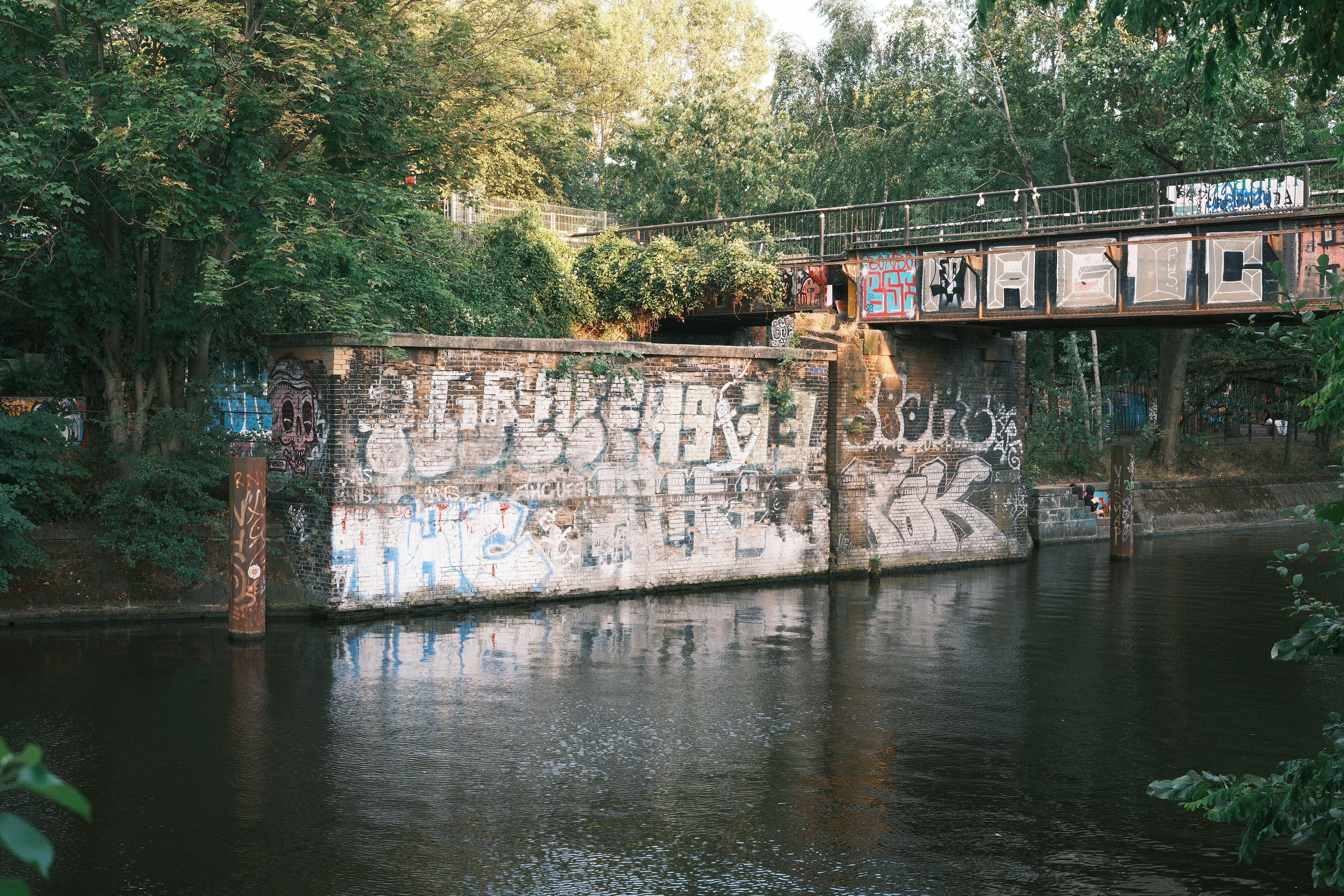Urban Graffiti on Railway Bridge in Berlin · Free Stock Photo