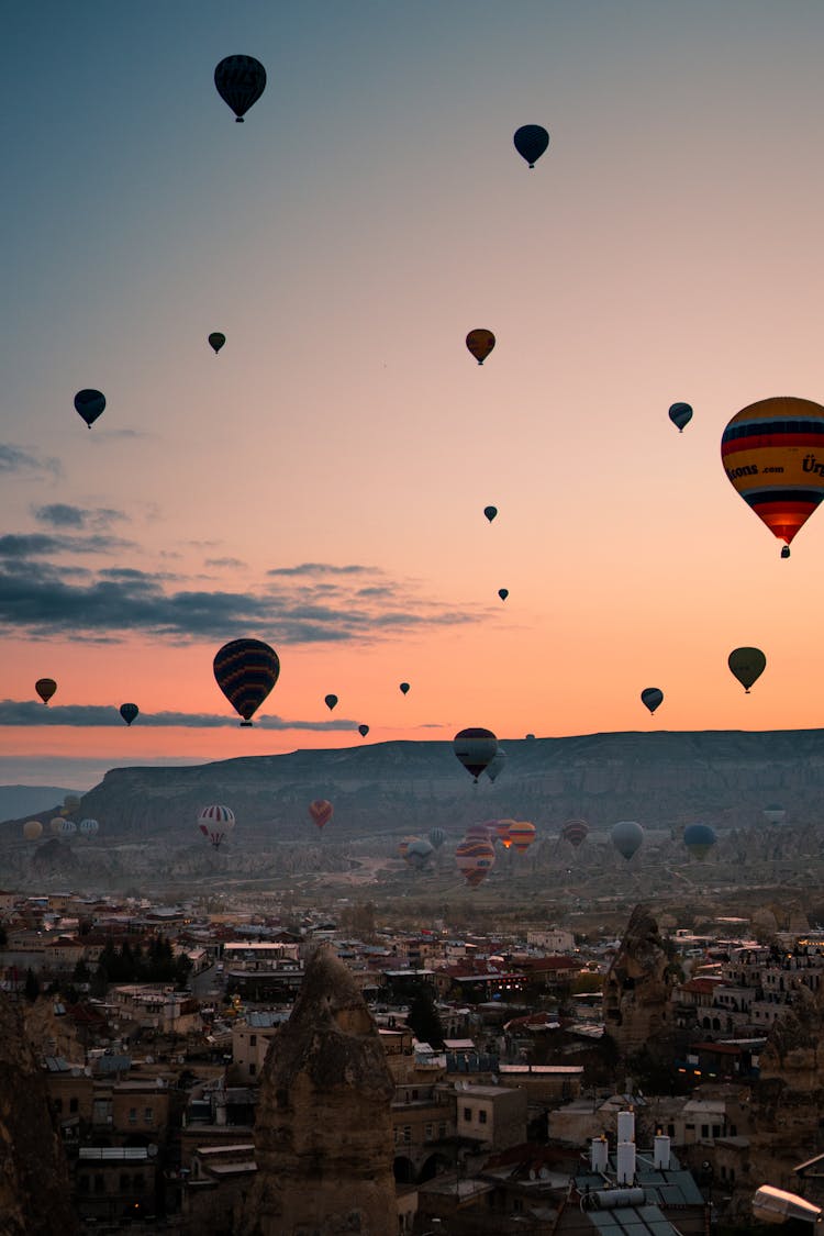 Hot Air Balloons In The Sky