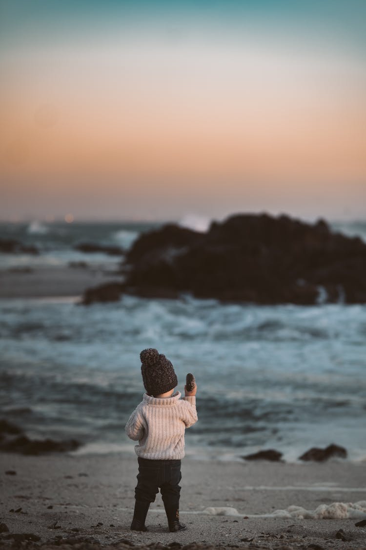 Photo Of Baby On Beach