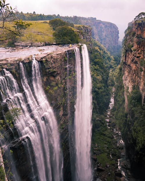 Free Photo Of Waterfalls During Daytime  Stock Photo