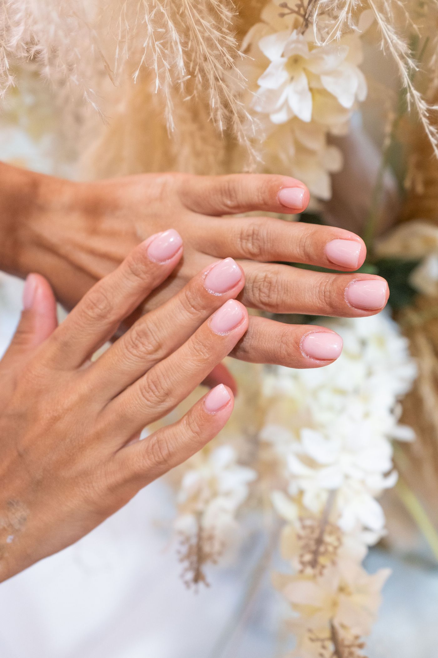 Pink gloss manicure reference