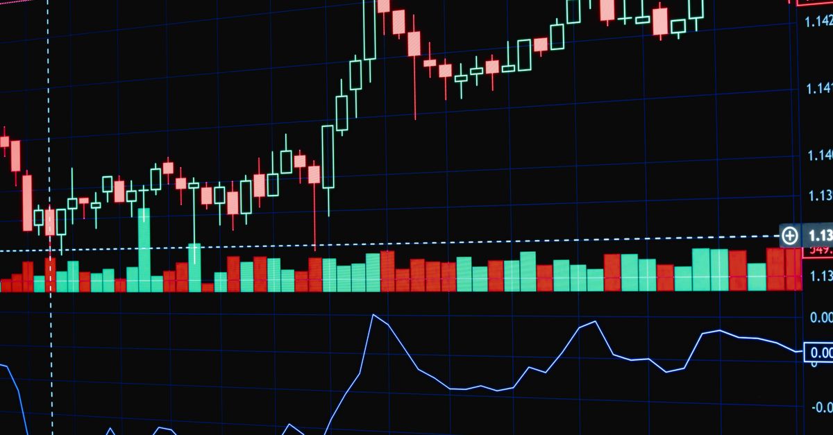 Abstract editorial data-visualization illustration in balanced, blue-toned tones representing XRP and the broader cryptocurrency market — crypto scenario analysis.