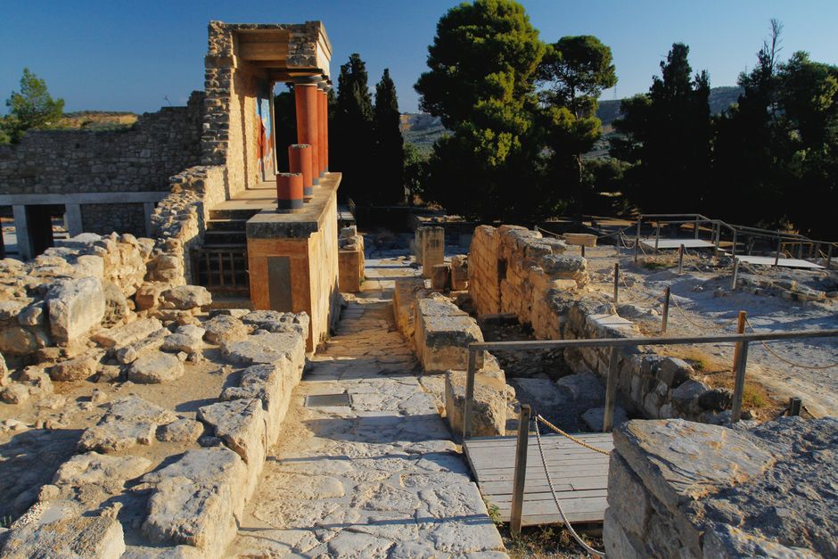 Knosszosz palota és Kréta legjobb strandjai – Knossos Palace ruins Crete Greece