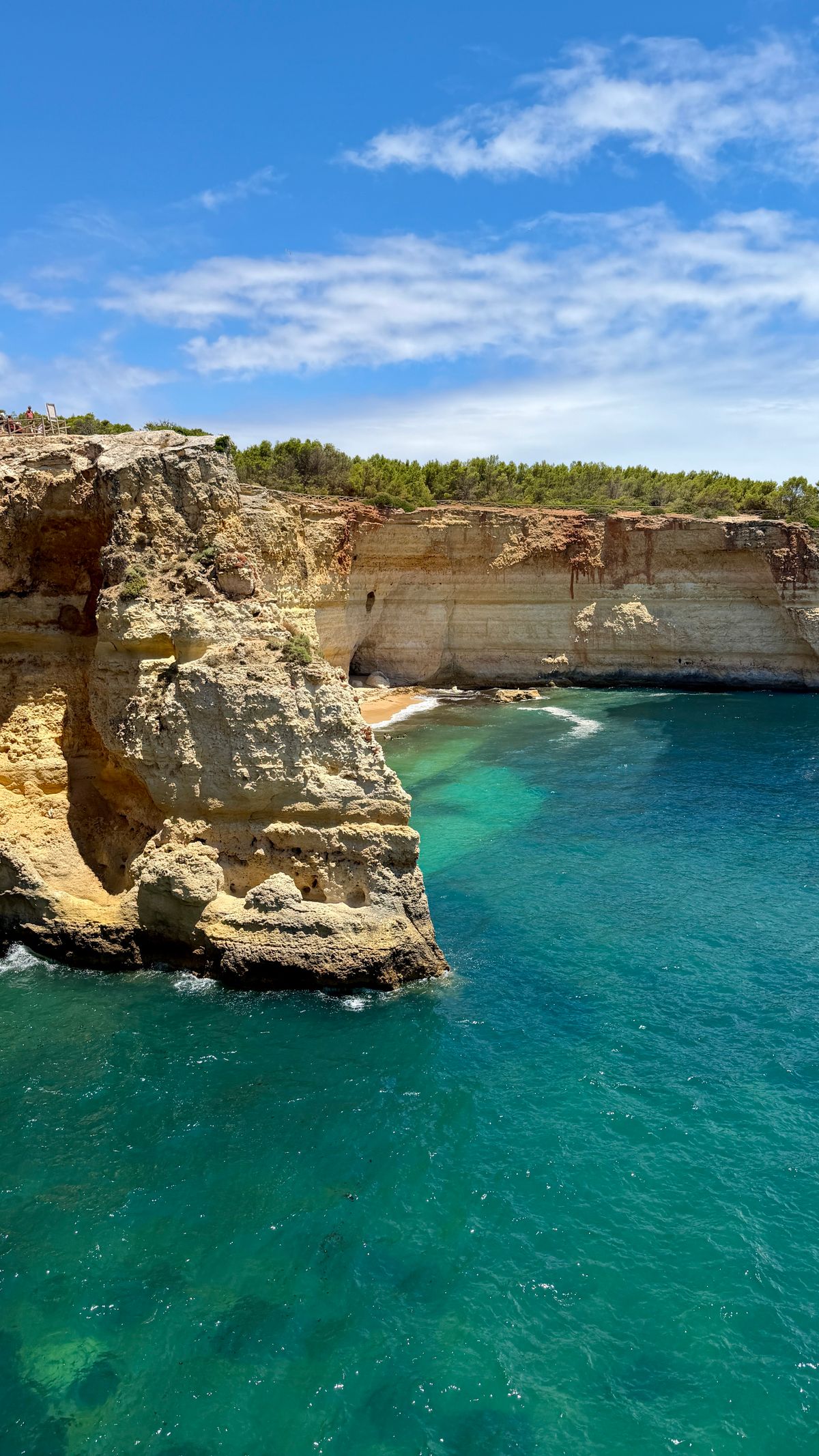 Whitewashed architecture on the Algarve coast