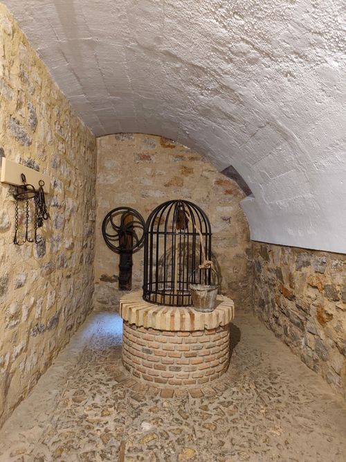 Free Explore the preserved interior of an ancient Arab bath in Jaén, Spain. Stock Photo