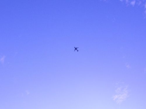 Free stock photo of airplane, blue sky background Stock Photo
