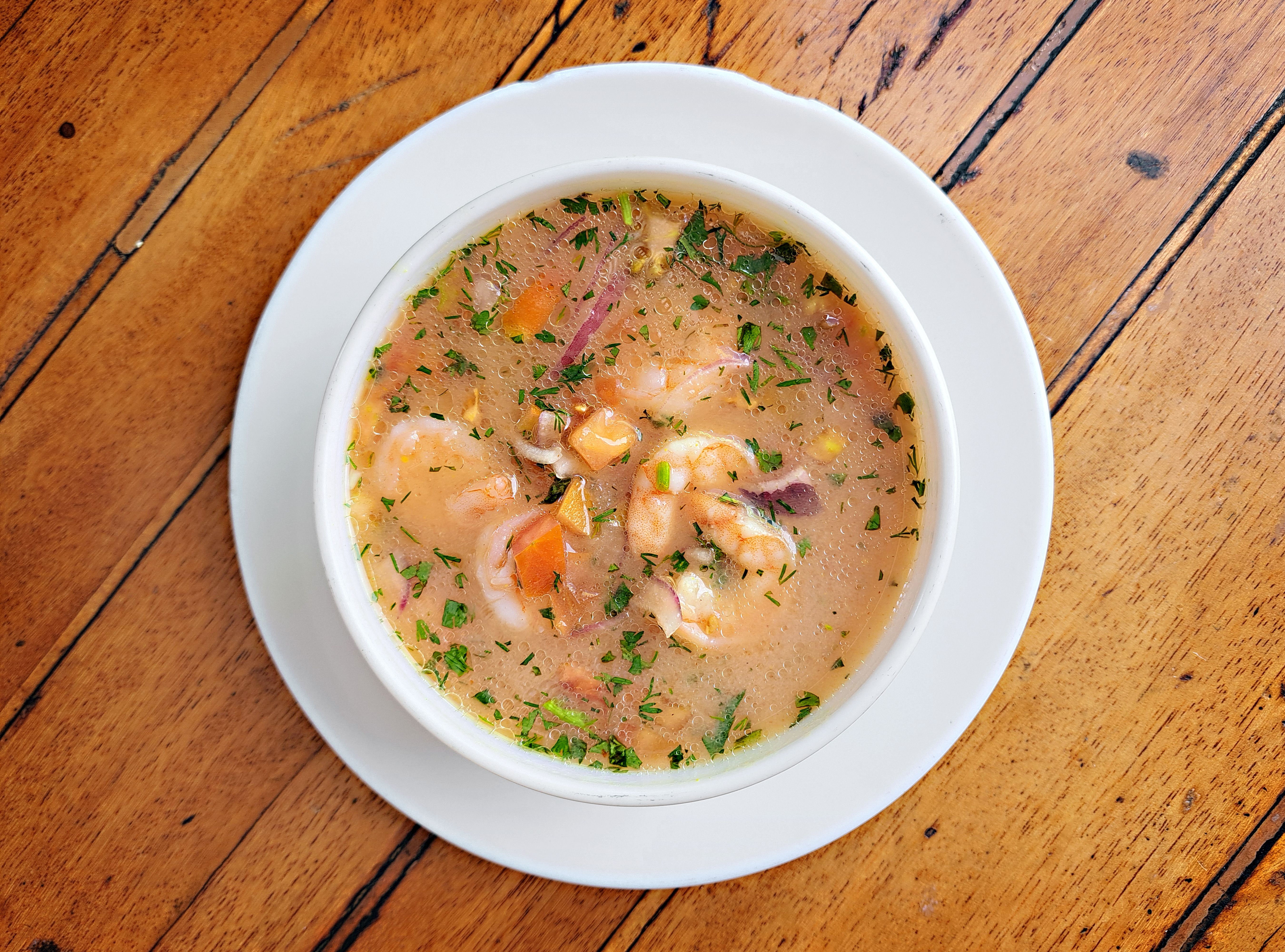 Ecuadorian Annatto Shrimp Broth Rice