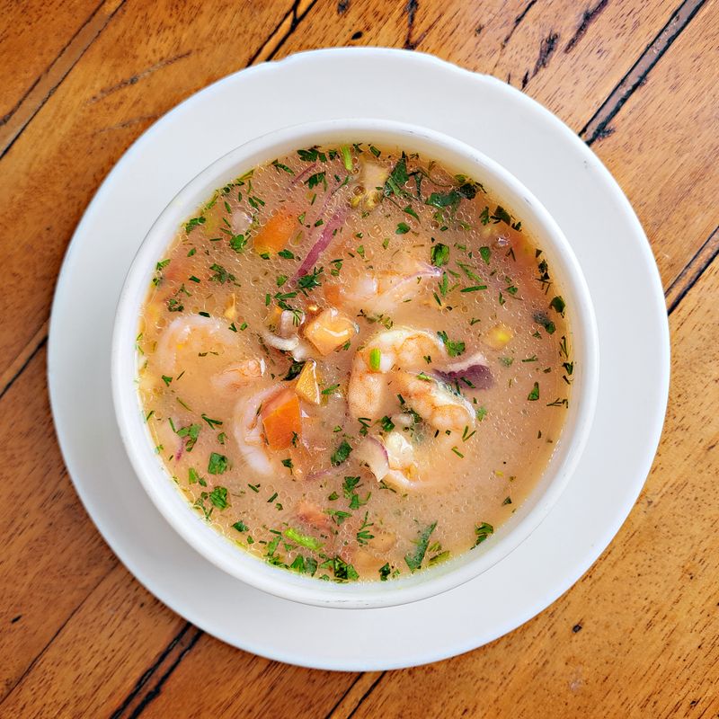 Ecuadorian Annatto Shrimp Broth Rice