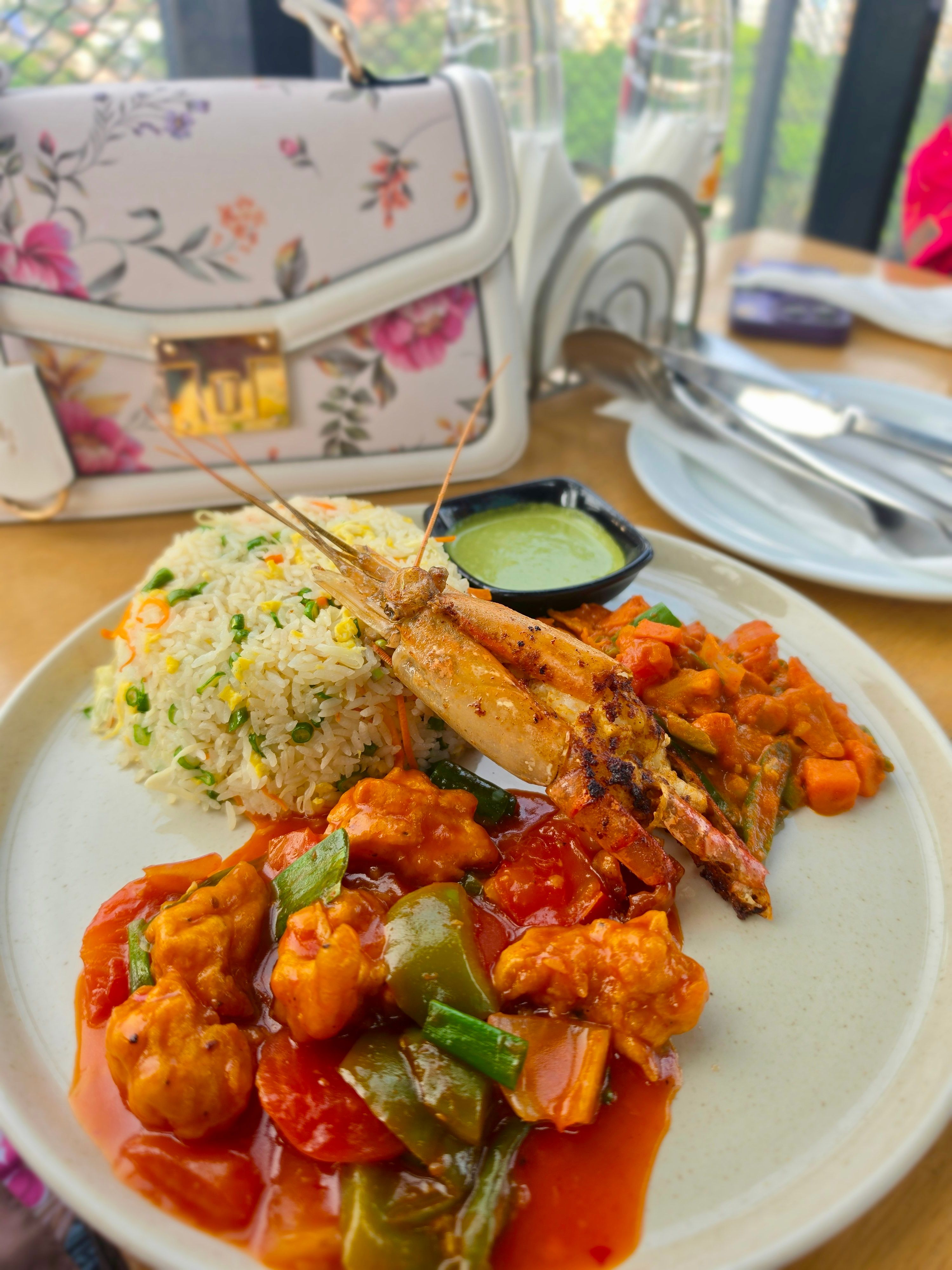 chinese style shrimp plate