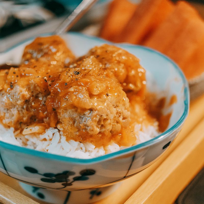 Pork and Breadcrumb Meatballs with Tomato Sauce