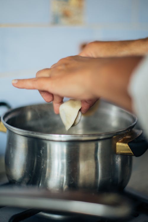 Free Person Cooking Dumplings Stock Photo
