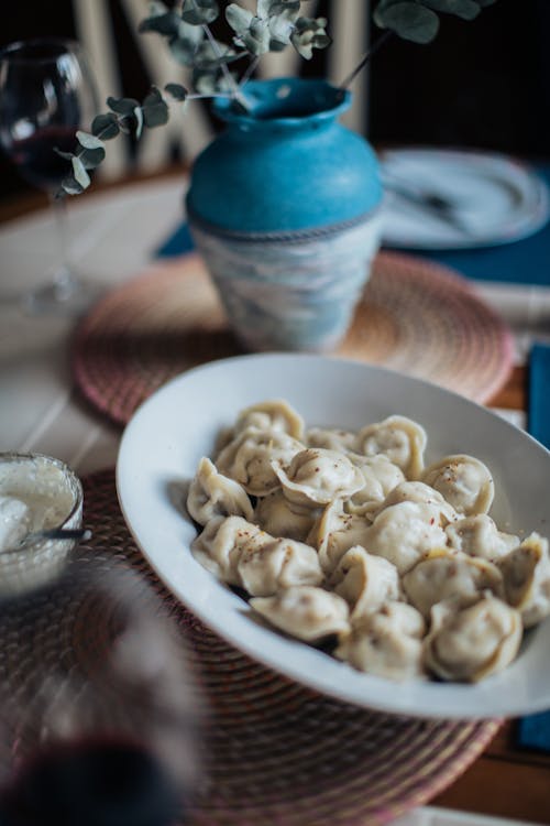 คลังภาพถ่ายฟรี ของ pelmeni, ขัน, ทำด้วยมือ