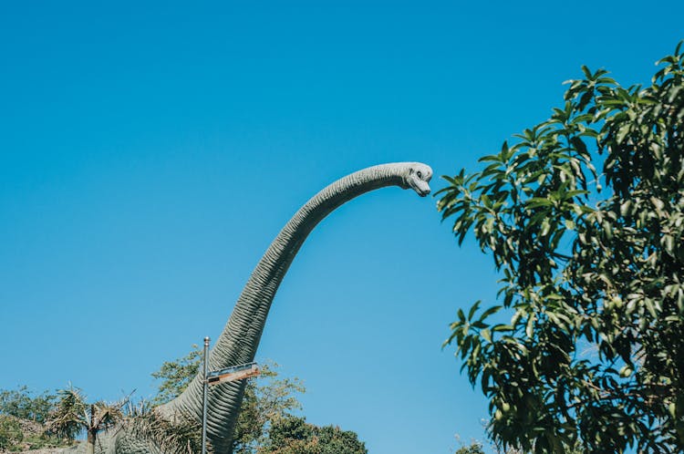 Dinosaur Attraction Under Blue Sky