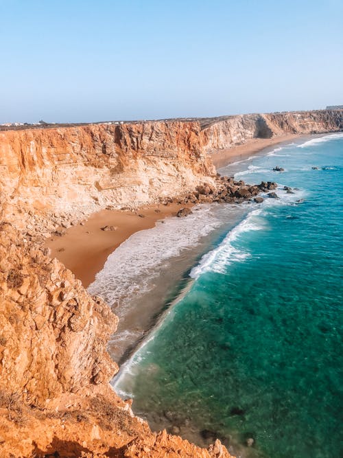 Immagine gratuita di algarve, onde della spiaggia, portogallo