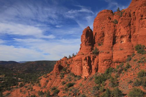 Free Stunning red rock formations in Sedona, Arizona under a clear blue sky. Stock Photo