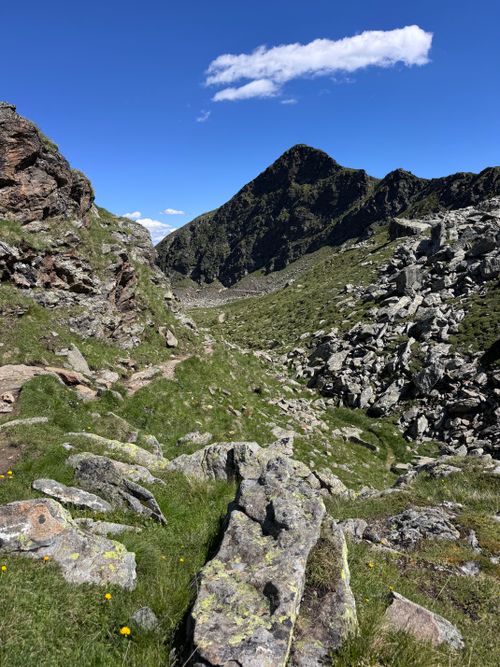Free Breathtaking mountain view from Tyrol, Austria with rocky terrain and clear blue sky. Stock Photo