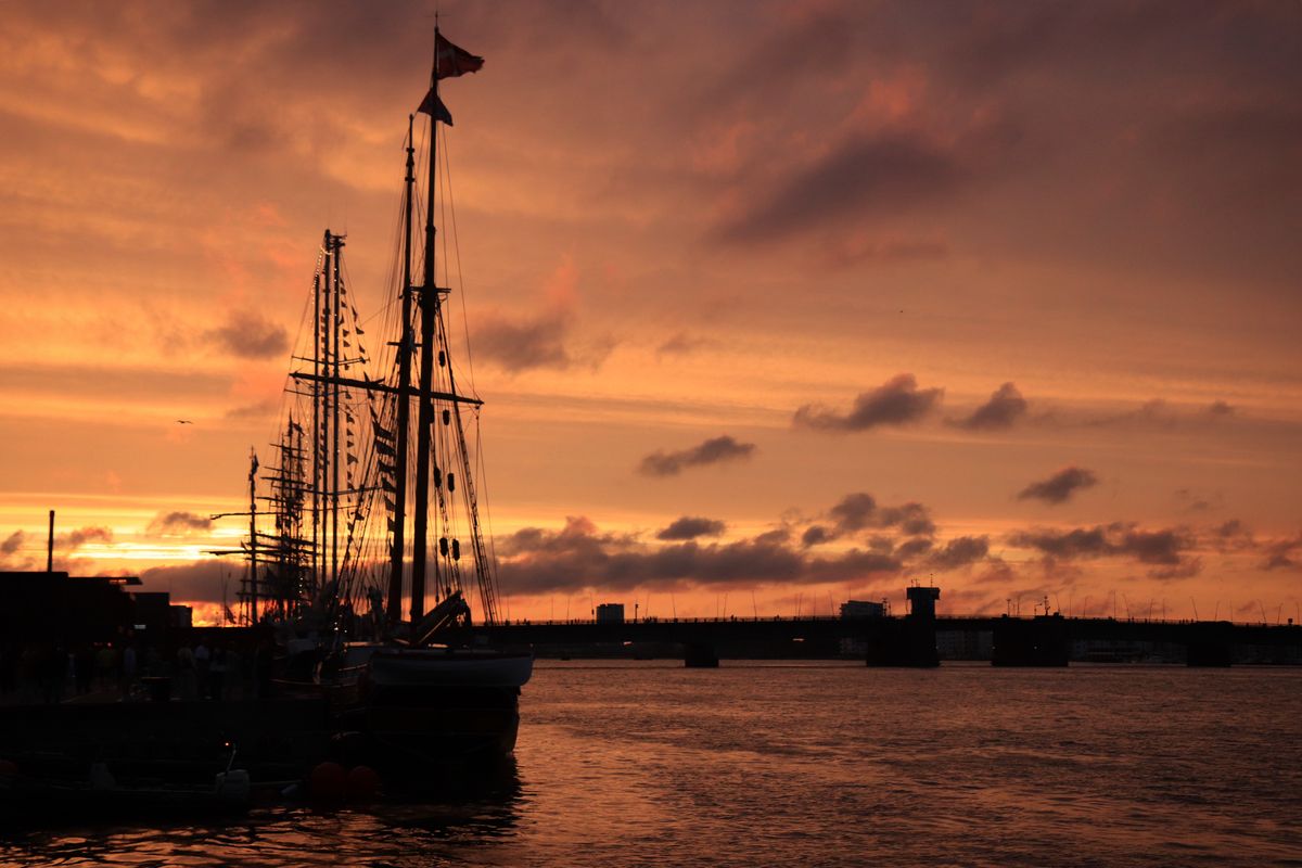 Aalborg waterfront and the Limfjord
