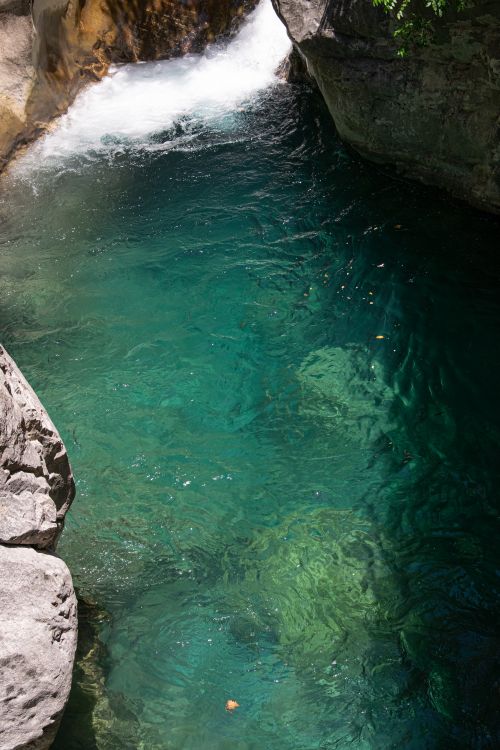Free Stunning view of turquoise waters flowing through Sapadere Canyon in Antalya, Türkiye. Stock Photo
