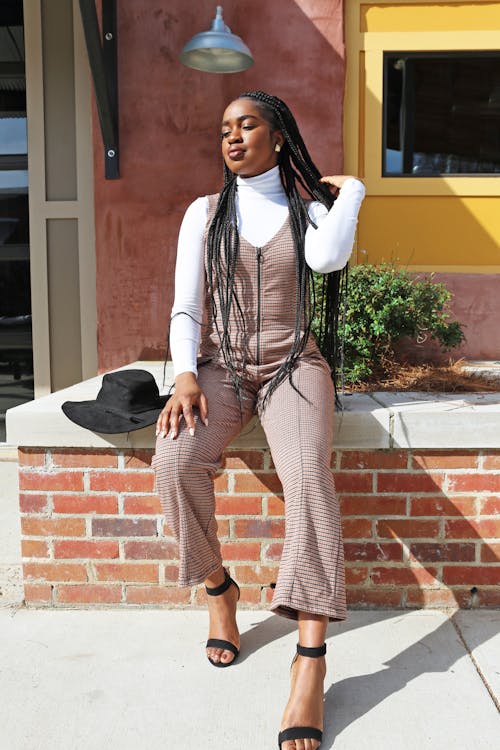 Woman In White Long Sleeve Shirt And Overalls