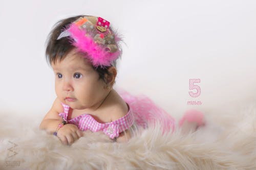 Gratis Immagine gratuita di bambino, mesi, rosa Foto a disposizione