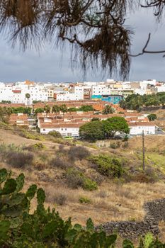 Scenic overlook of Las Palmas de Gran Canaria residences with natural surroundings.