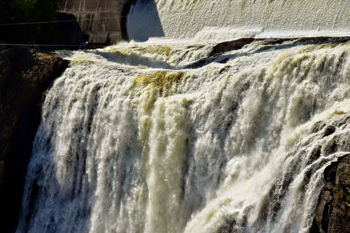 Free Captivating view of Montmorency Falls in Québec City, highlighting nature's power. Stock Photo