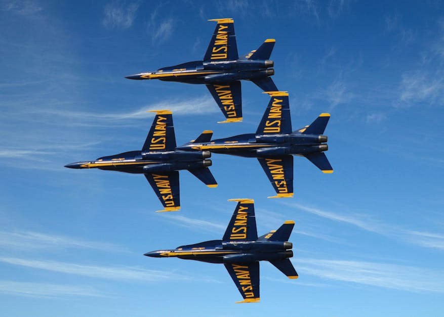 Free stock photo of blue angels
