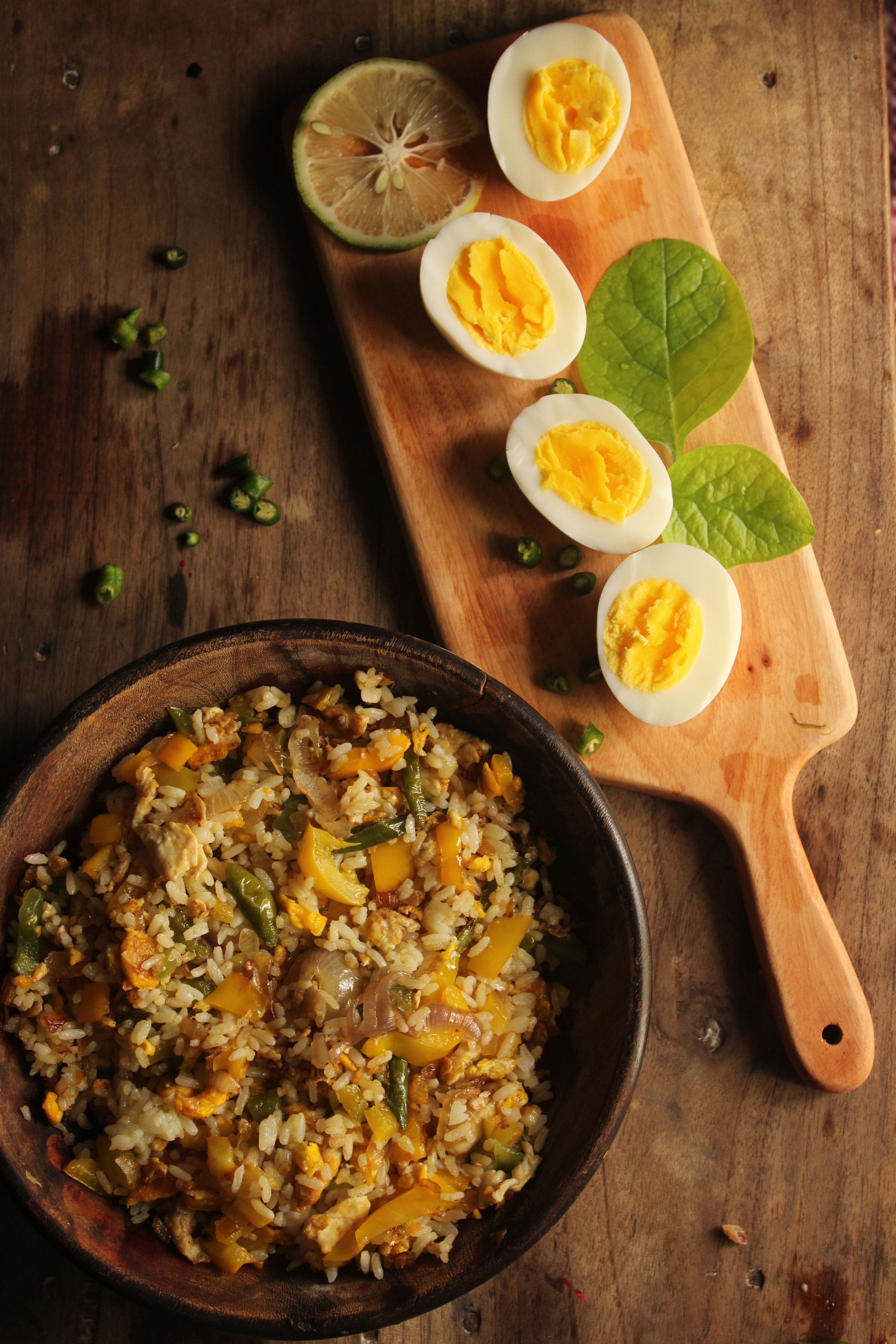 rice and eggs ingredients