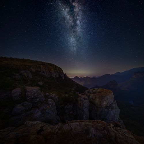 Free stock photo of blyde river canyon, canyon, city glow Stock Photo