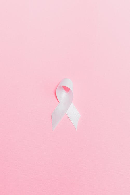 Pink Ribbon on Pink Surface