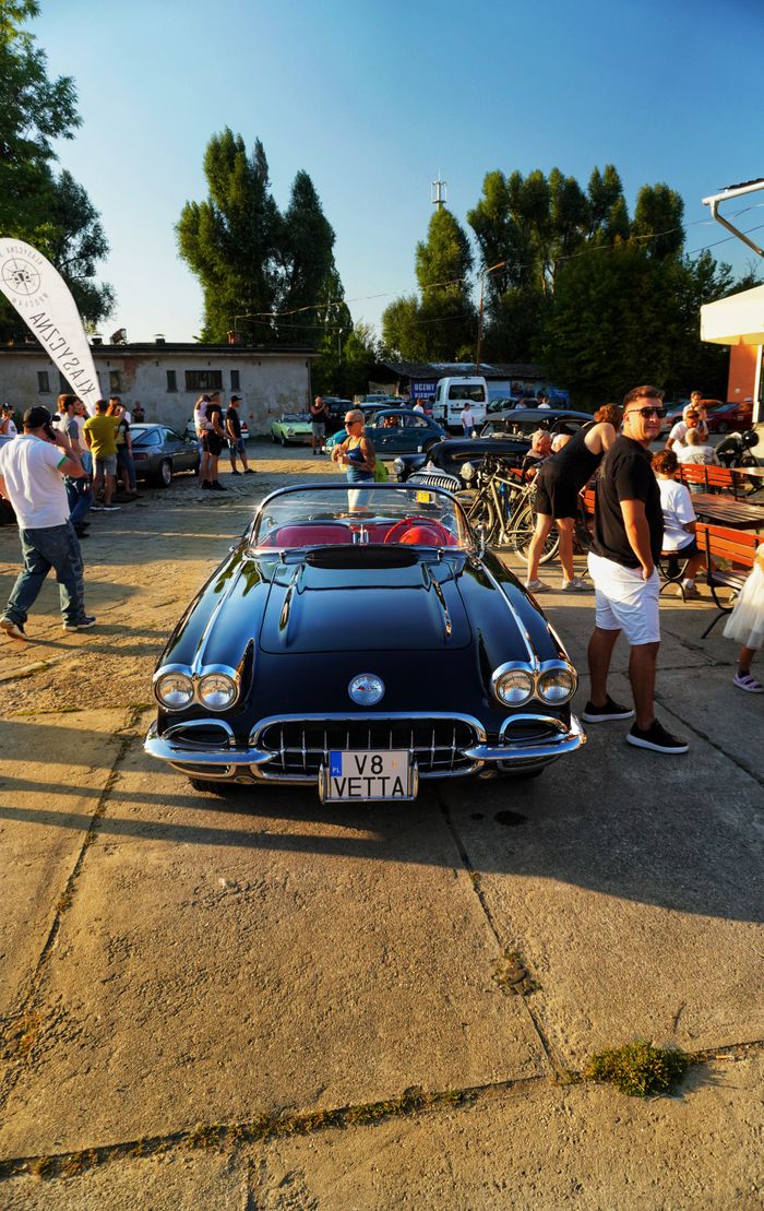 Corvette at a car show