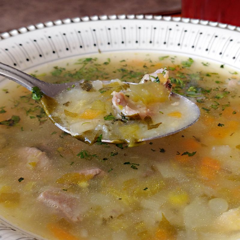 Greek Spanakorita Vegetable Soup