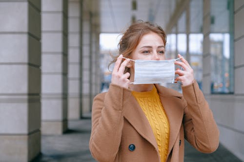 Free Woman Wearing Face Mask Stock Photo