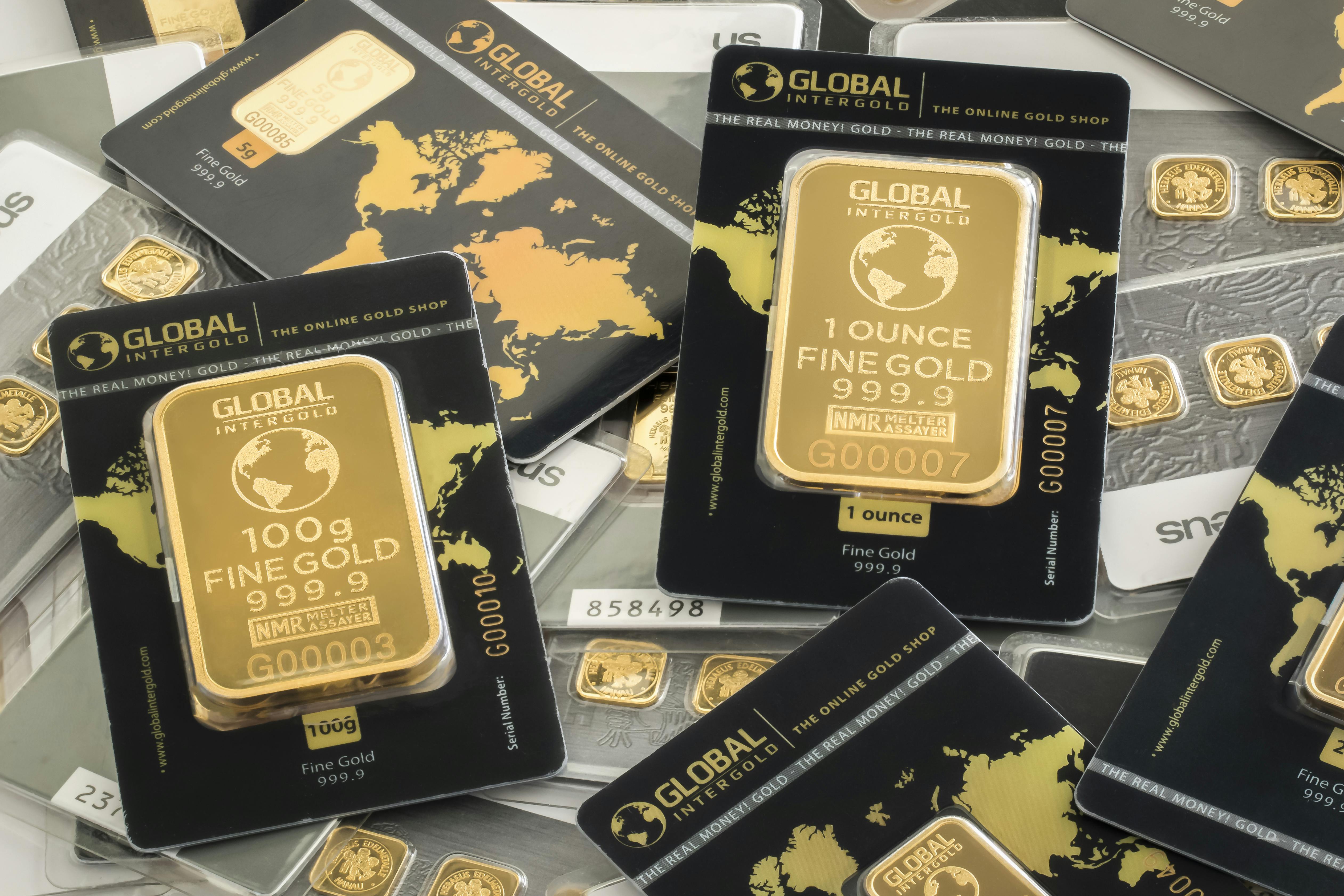 Free stock photo of global intergold, gold, gold bars