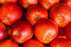 Fresh red apples stacked together — photo by Dmitry Demidov on Pexels