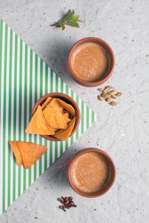 Nachos Beside Dips